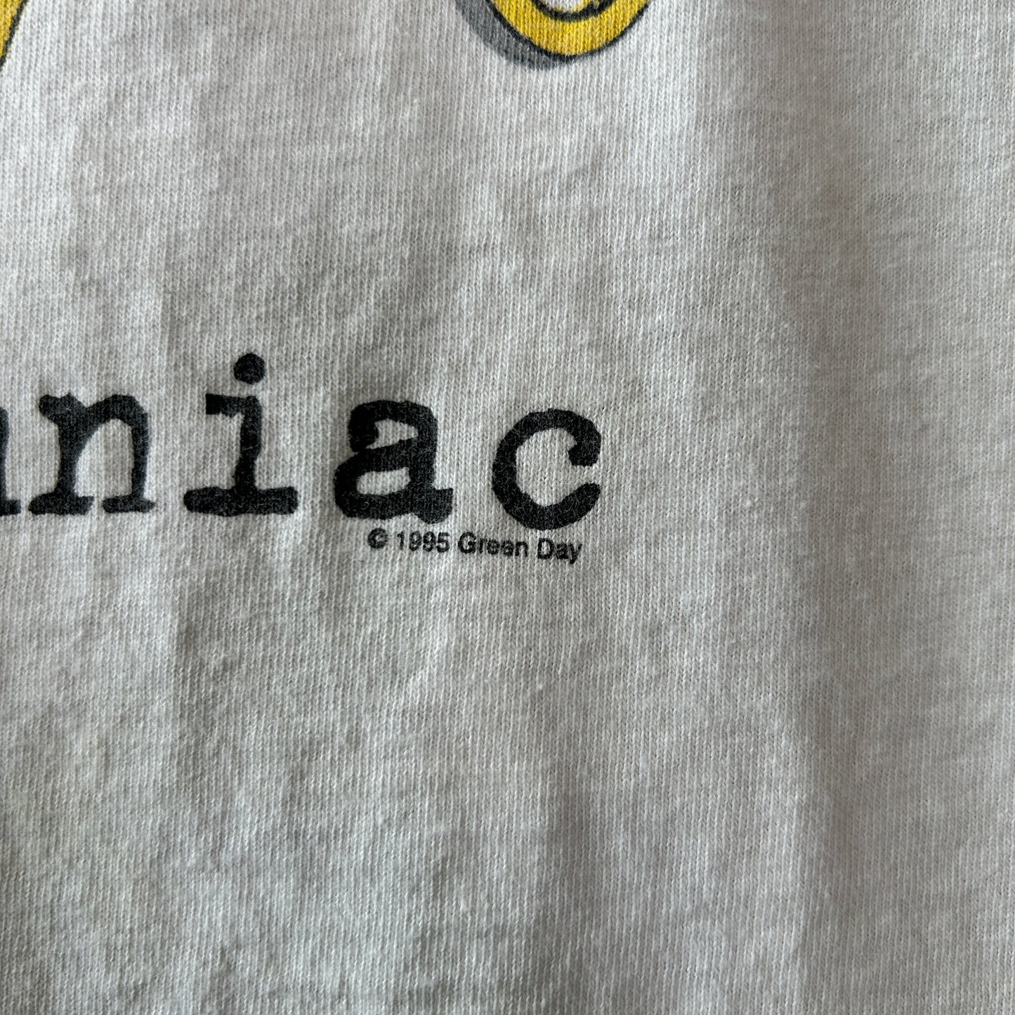 90's Green Day グリーン・デイ Insomniac ツアーTシャツ リンガーT 白(L)/C0287T-SO