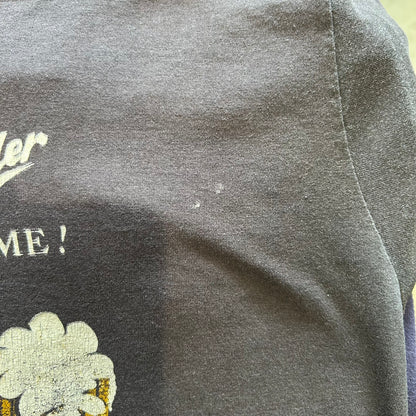 80's Miller ガーフィールド Tシャツ ビール企業Tシャツ 黒(サイズ不明)/A6391T-SO