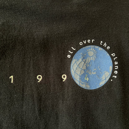 90's Janet Jackson ジャネット・ジャクソン all over the Planet ツアーTシャツ 黒(L)/C0788T-SO