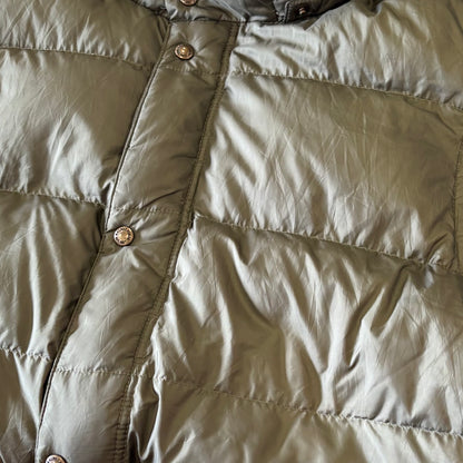 00's Ralph Lauren ラルフローレン ダウンベスト フード脱着可能 カーキ (2XL) /C0067V-SO