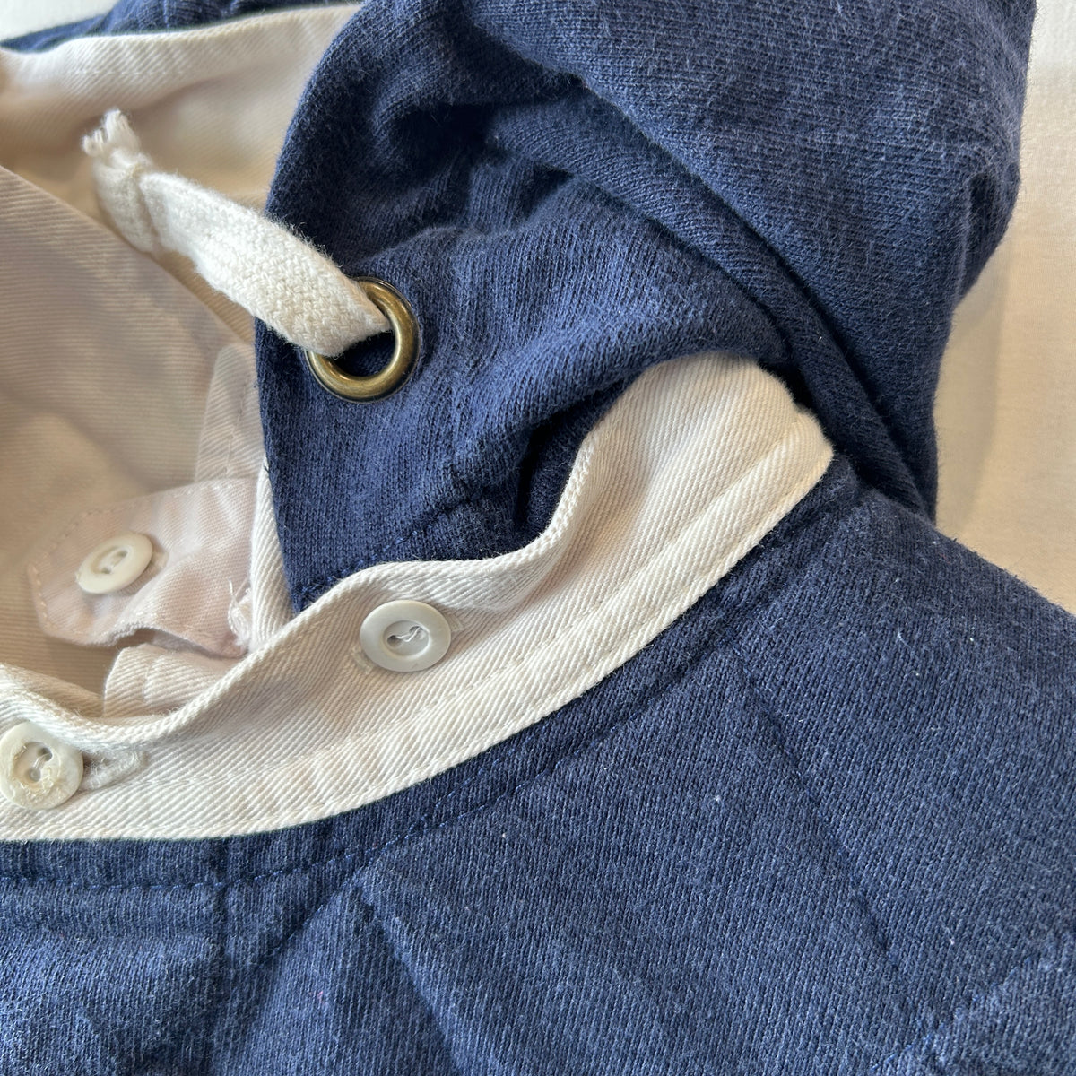 00's Polo by Ralph Lauren ラルフローレン フード付きラガーシャツ ネイビー(XL)/A7781T-SO