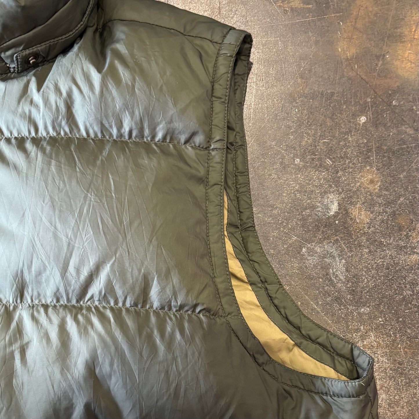 00's Ralph Lauren ラルフローレン ダウンベスト フード脱着可能 カーキ (2XL) /C0067V-SO