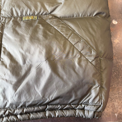 00's Ralph Lauren ラルフローレン ダウンベスト フード脱着可能 カーキ (2XL) /C0067V-SO