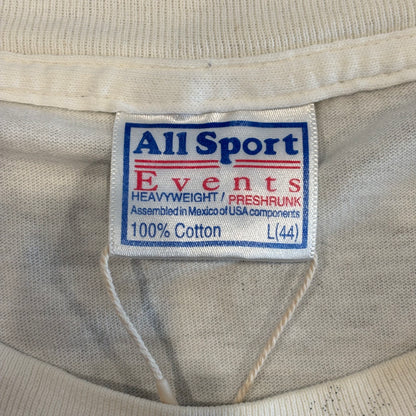 90's All Sport アメリカンフットボールTシャツ 白 (L)/A7566T-SO