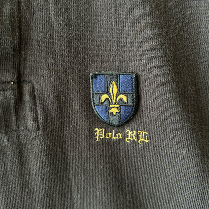 00's Polo by Ralph Lauren ラルフローレン ラガーシャツ ブラック(XL)/C1472T-SO