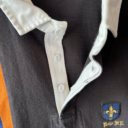 00's Polo by Ralph Lauren ラルフローレン ラガーシャツ ブラック(XL)/C1472T-SO