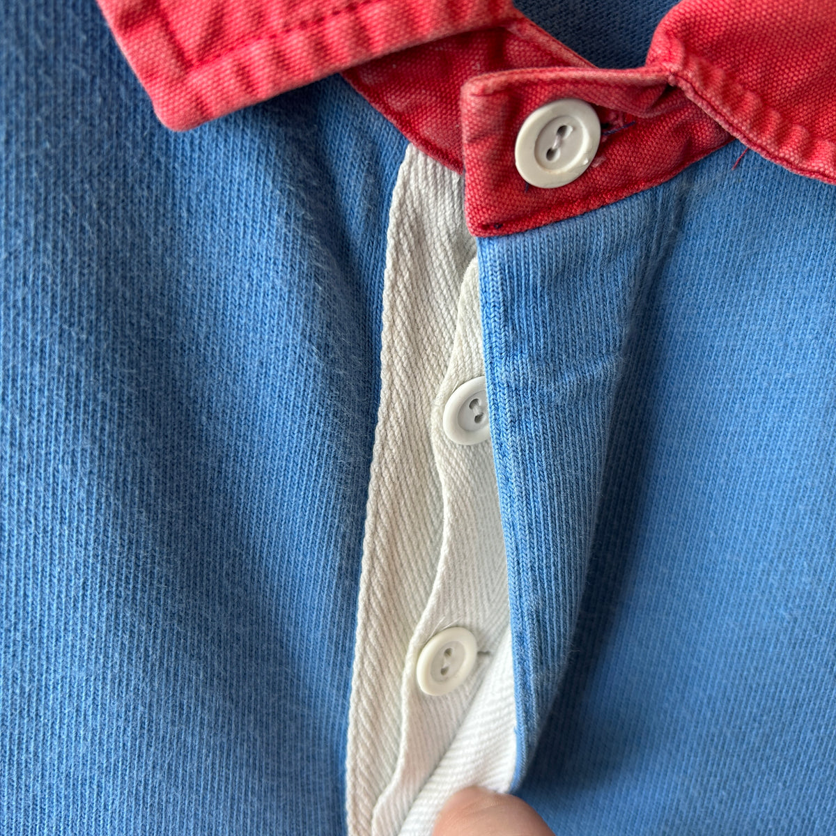 90's Polo ラルフローレン P-93 半袖ラガーシャツ ポロスポ RLPC67 (XL)/C1471T-SO
