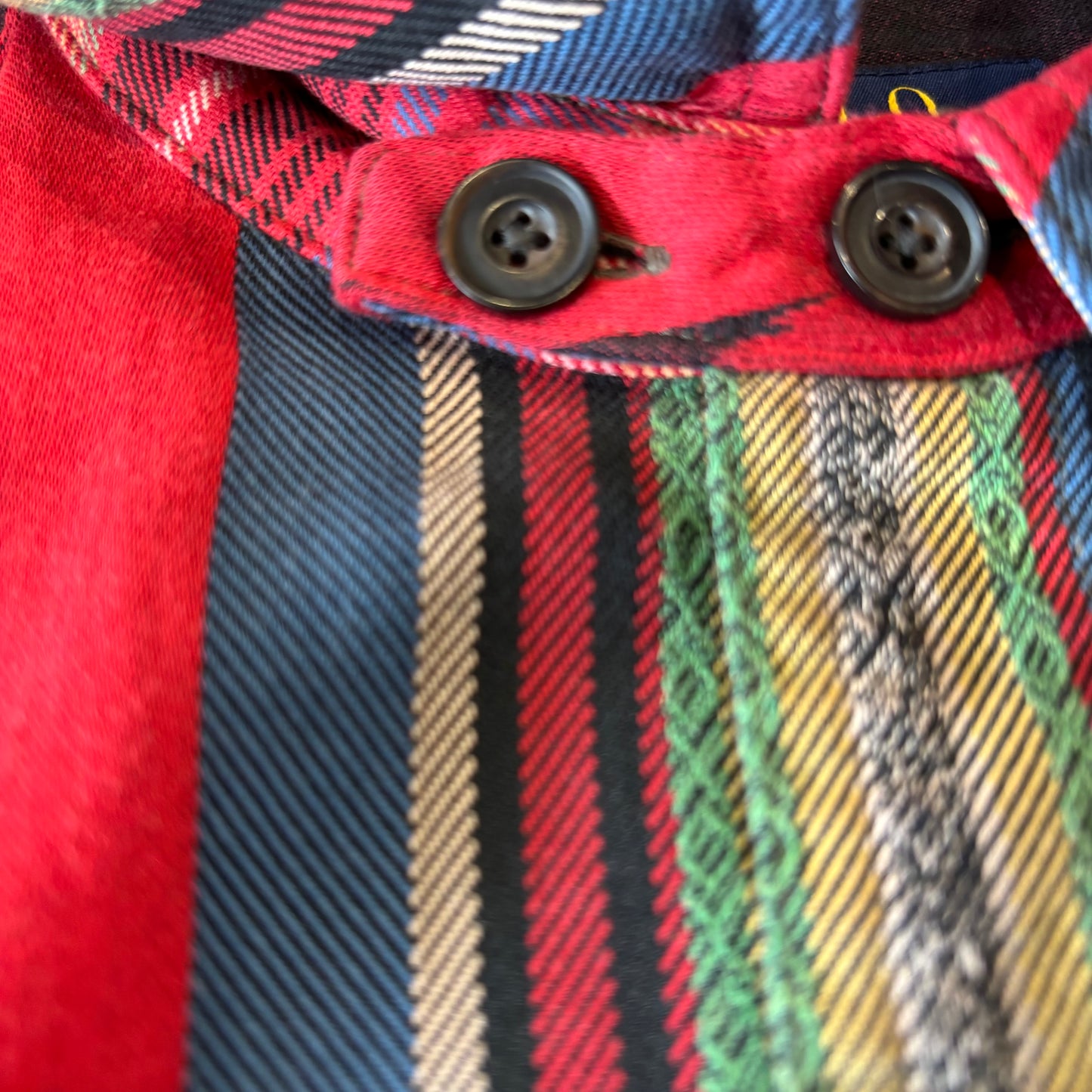 00's Ralph Lauren ラルフローレン ネイティブ柄 長袖 シャツ 赤 (L)/B2869SH-SO