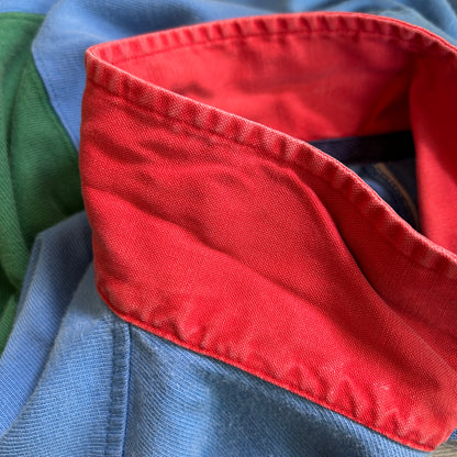 90's Polo ラルフローレン P-93 半袖ラガーシャツ ポロスポ RLPC67 (XL)/C1471T-SO