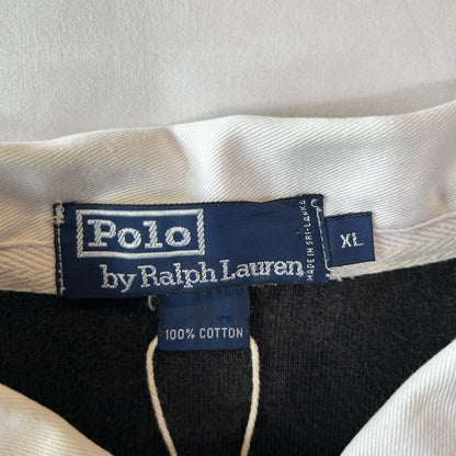 90's Polo ラルフローレン ”POLO RUGBY" ラガーシャツ ボーダー ポロスポ (XL)/B2338T-SO