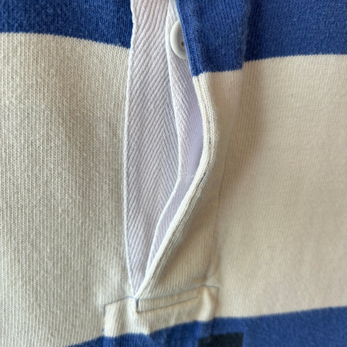 90's Polo ラルフローレン ”POLO RUGBY" ラガーシャツ ボーダー ポロスポ (XL)/B2338T-SO