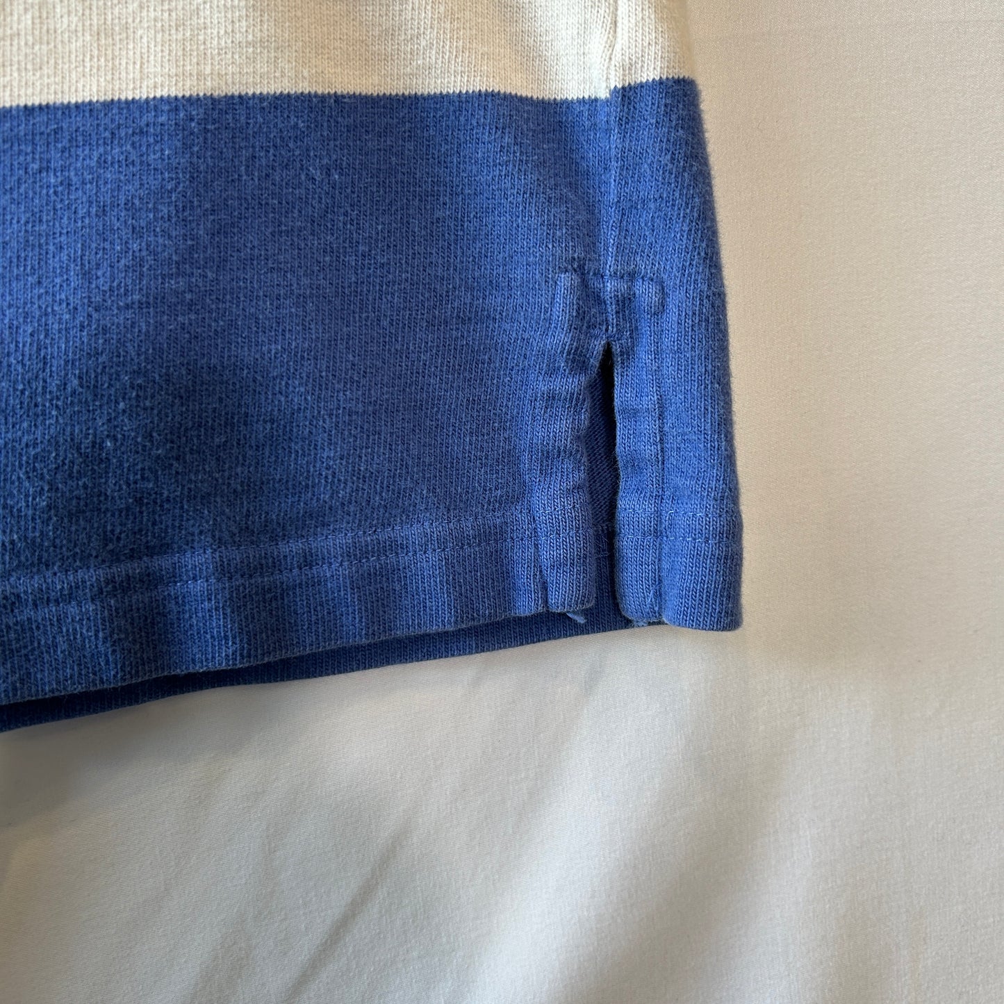 90's Polo ラルフローレン ”POLO RUGBY" ラガーシャツ ボーダー ポロスポ (XL)/B2338T-SO