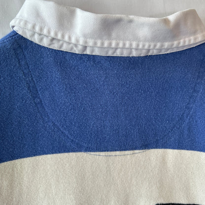 90's Polo ラルフローレン ”POLO RUGBY" ラガーシャツ ボーダー ポロスポ (XL)/B2338T-SO