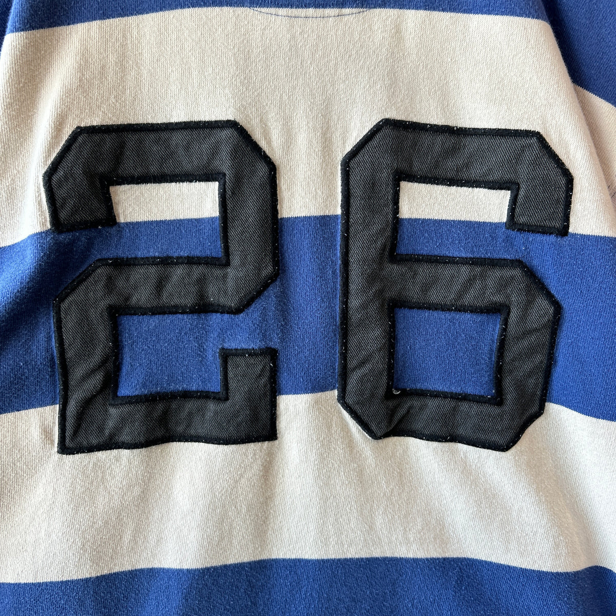 90's Polo ラルフローレン ”POLO RUGBY" ラガーシャツ ボーダー ポロスポ (XL)/B2338T-SO