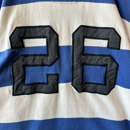 90's Polo ラルフローレン ”POLO RUGBY" ラガーシャツ ボーダー ポロスポ (XL)/B2338T-SO