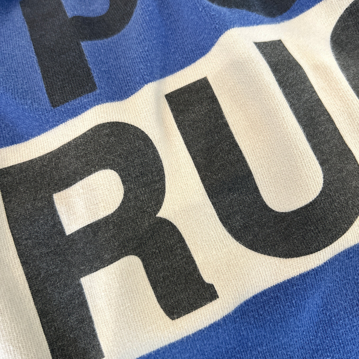 90's Polo ラルフローレン ”POLO RUGBY" ラガーシャツ ボーダー ポロスポ (XL)/B2338T-SO