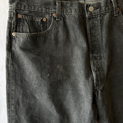 90's Levi's リーバイス 501-0658 先染め ブラック デニムパンツ USA製 (40×30)/A9767P-SO