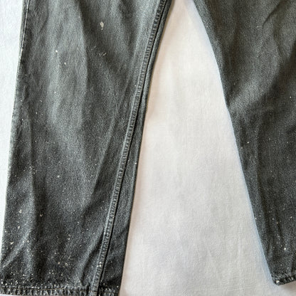 90's Levi's リーバイス 501-0658 先染め ブラック デニムパンツ USA製 (40×30)/A9767P-SO
