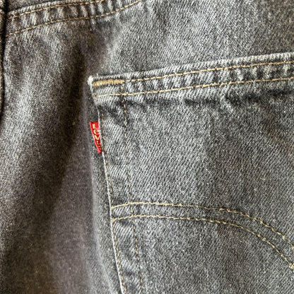 90's Levi's リーバイス 501-0658 先染め ブラック デニムパンツ USA製 (40×30)/A9767P-SO