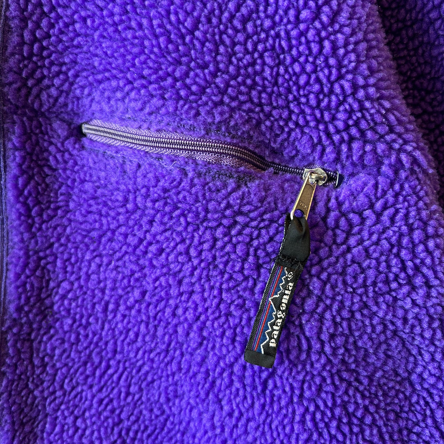 90's Patagonia パタゴニア ベビーレトロカーディガン USA製 パープル(S)/A8890F-SO