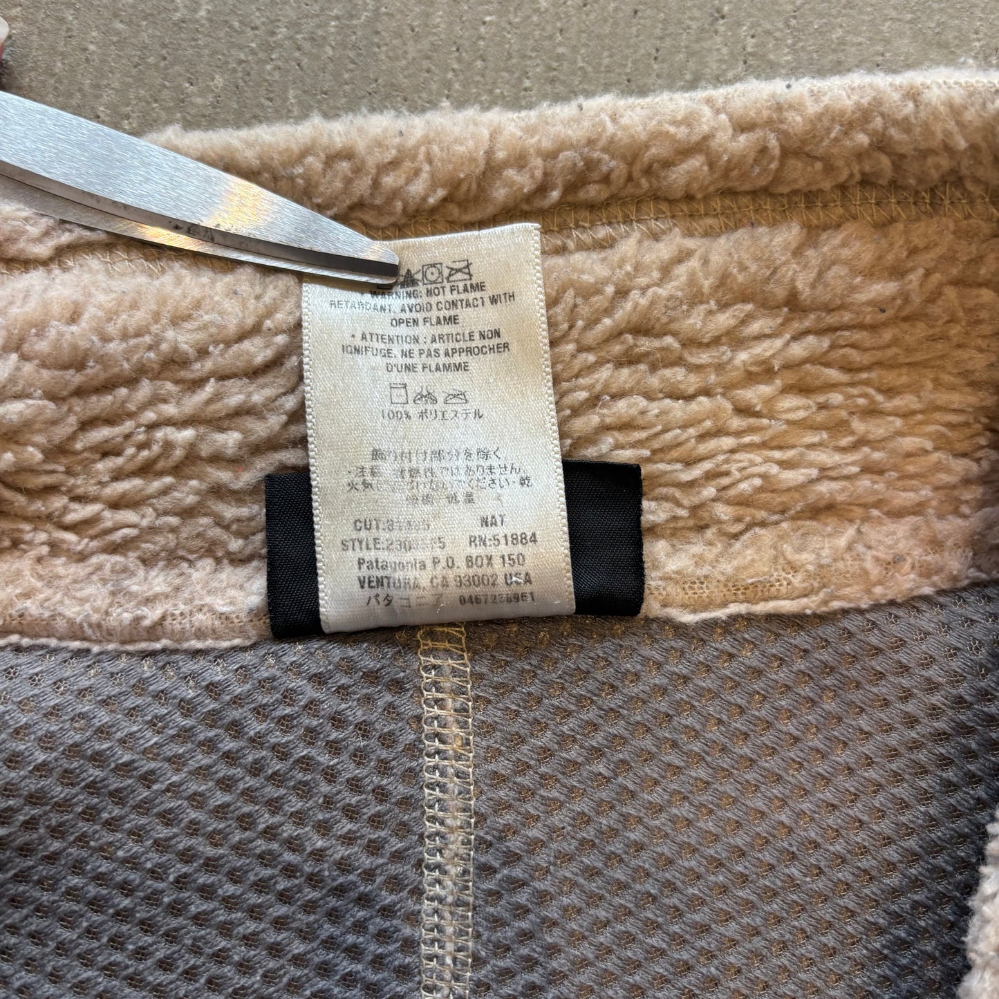 00's Patagonia パタゴニア クラシック・レトロX・ジャケット ベージュ系/チャコール (XL)/A8886F-SO