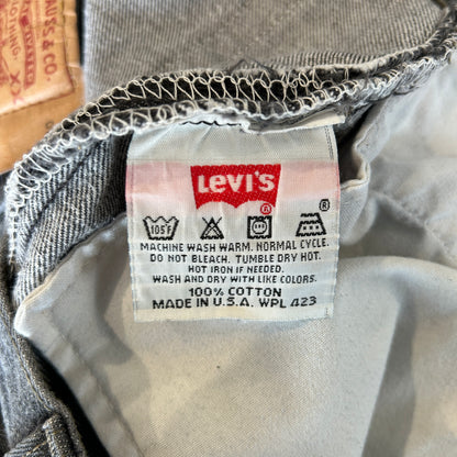 90's Levi's リーバイス 501-0658 先染め ブラック デニムパンツ USA製 (40×30)/A9767P-SO
