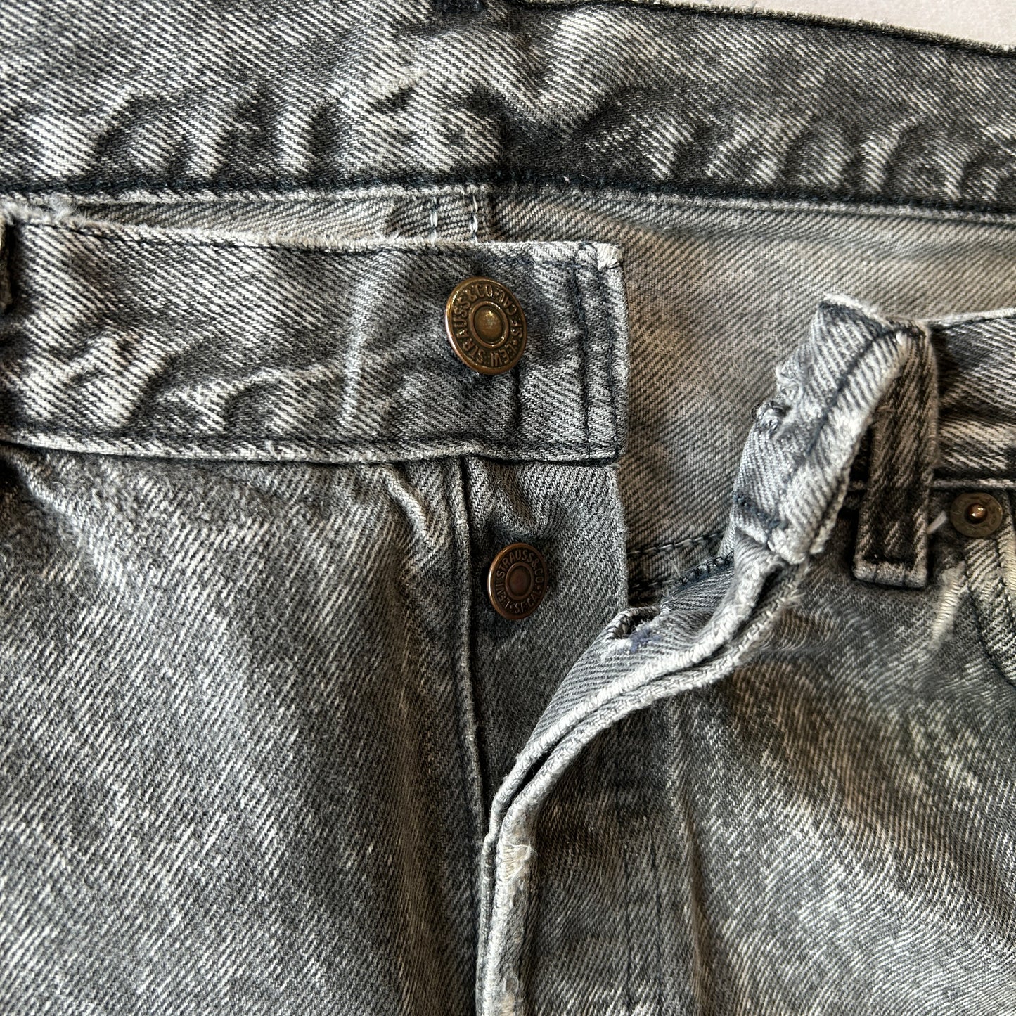 90's Levi's リーバイス 501-0686 ケミカルウォッシュ デニムパンツ ブラック(38×30)/A9146P-SO