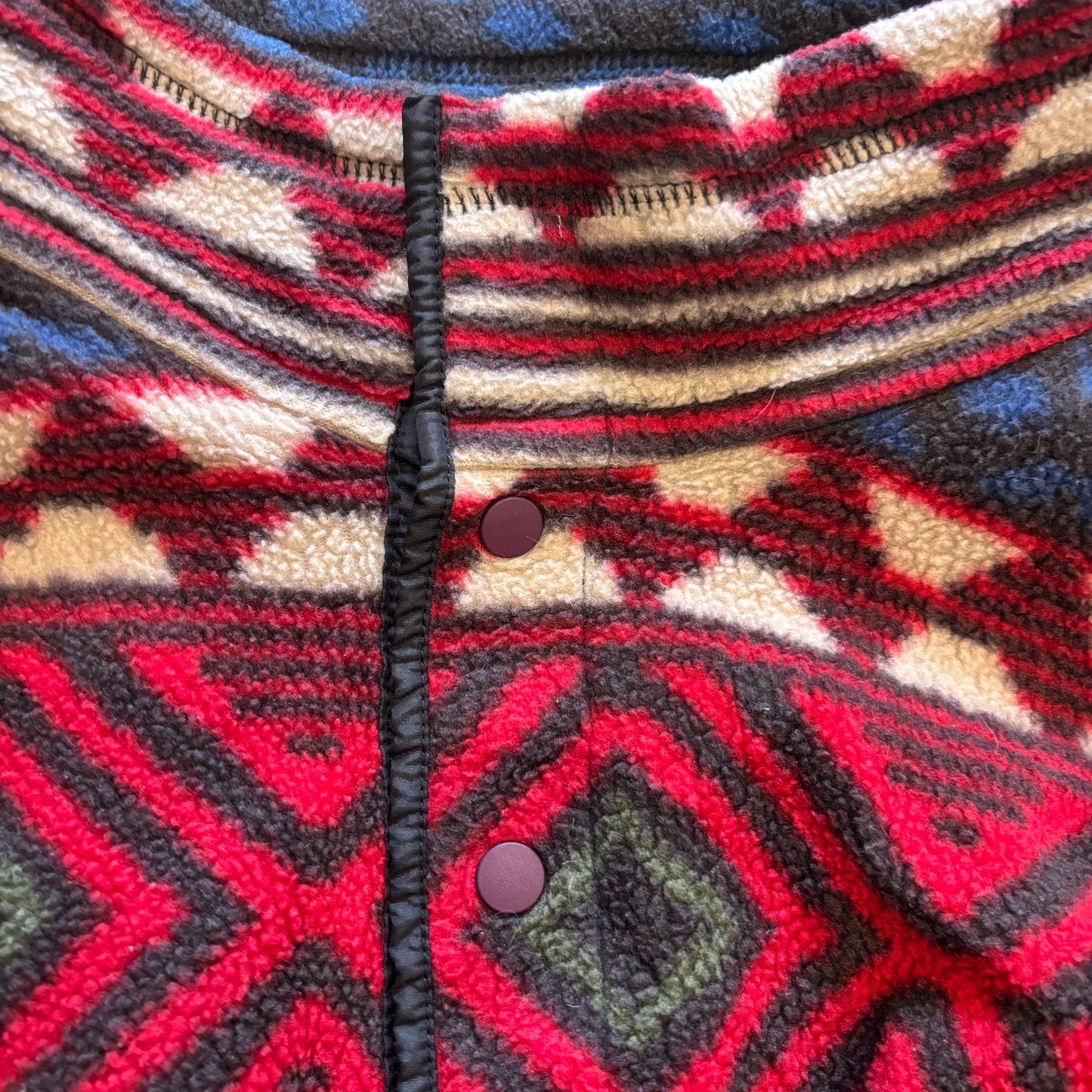 90's Patagonia パタゴニア "Saltillo" synchilla snap-t シンチラスナップT サルティーヨ柄 (L)/C0083F-SO