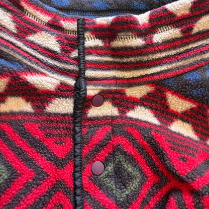 90's Patagonia パタゴニア "Saltillo" synchilla snap-t シンチラスナップT サルティーヨ柄 (L)/C0083F-SO