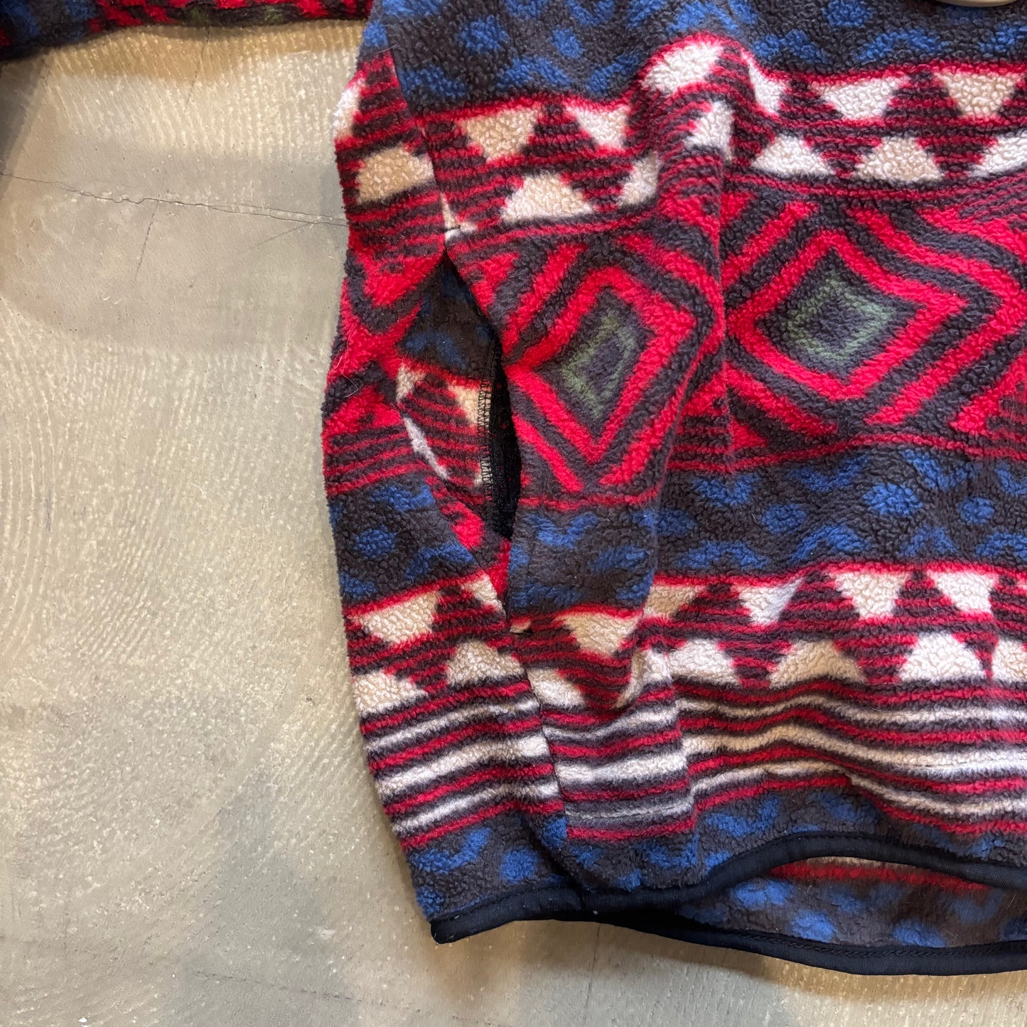 90's Patagonia パタゴニア "Saltillo" synchilla snap-t シンチラスナップT サルティーヨ柄 (L)/C0083F-SO