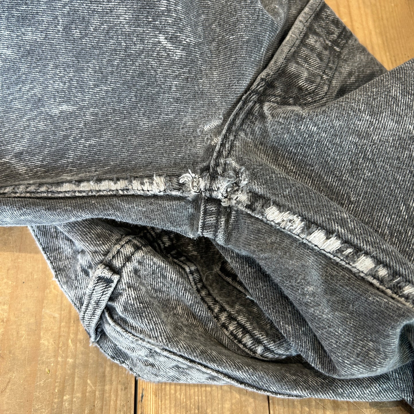 90's Levi's リーバイス 501-0686 ケミカルウォッシュ デニムパンツ ブラック(38×30)/A9146P-SO