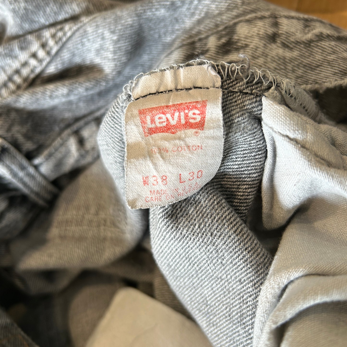 90's Levi's リーバイス 501-0686 ケミカルウォッシュ デニムパンツ ブラック(38×30)/A9146P-SO