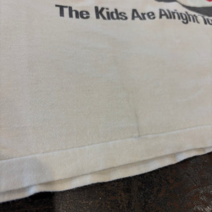 80's  Hanes  THE WHO  "The kind ARE ALRIGHT TOUR 1989"  バンドTシャツ 白 L /A7618T-SO