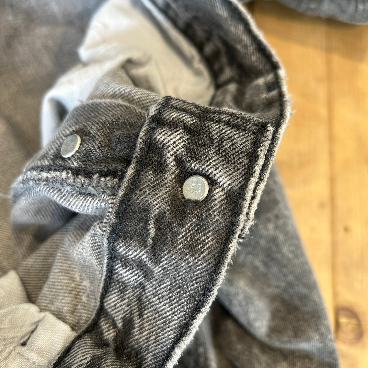 90's Levi's リーバイス 501-0686 ケミカルウォッシュ デニムパンツ ブラック(38×30)/A9146P-SO
