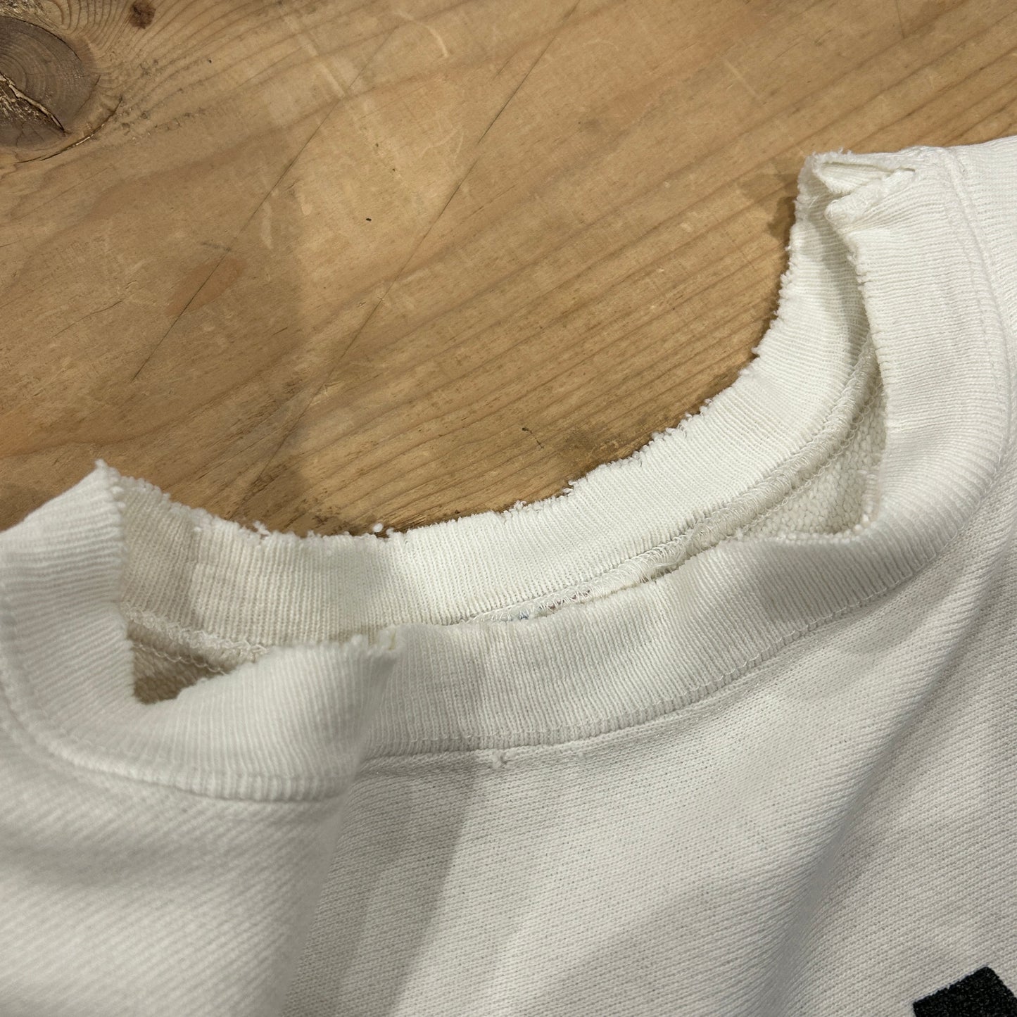 80's Champion Reverse Weave リバースウィーブ IOWA 白(XL)/A5447R-SO