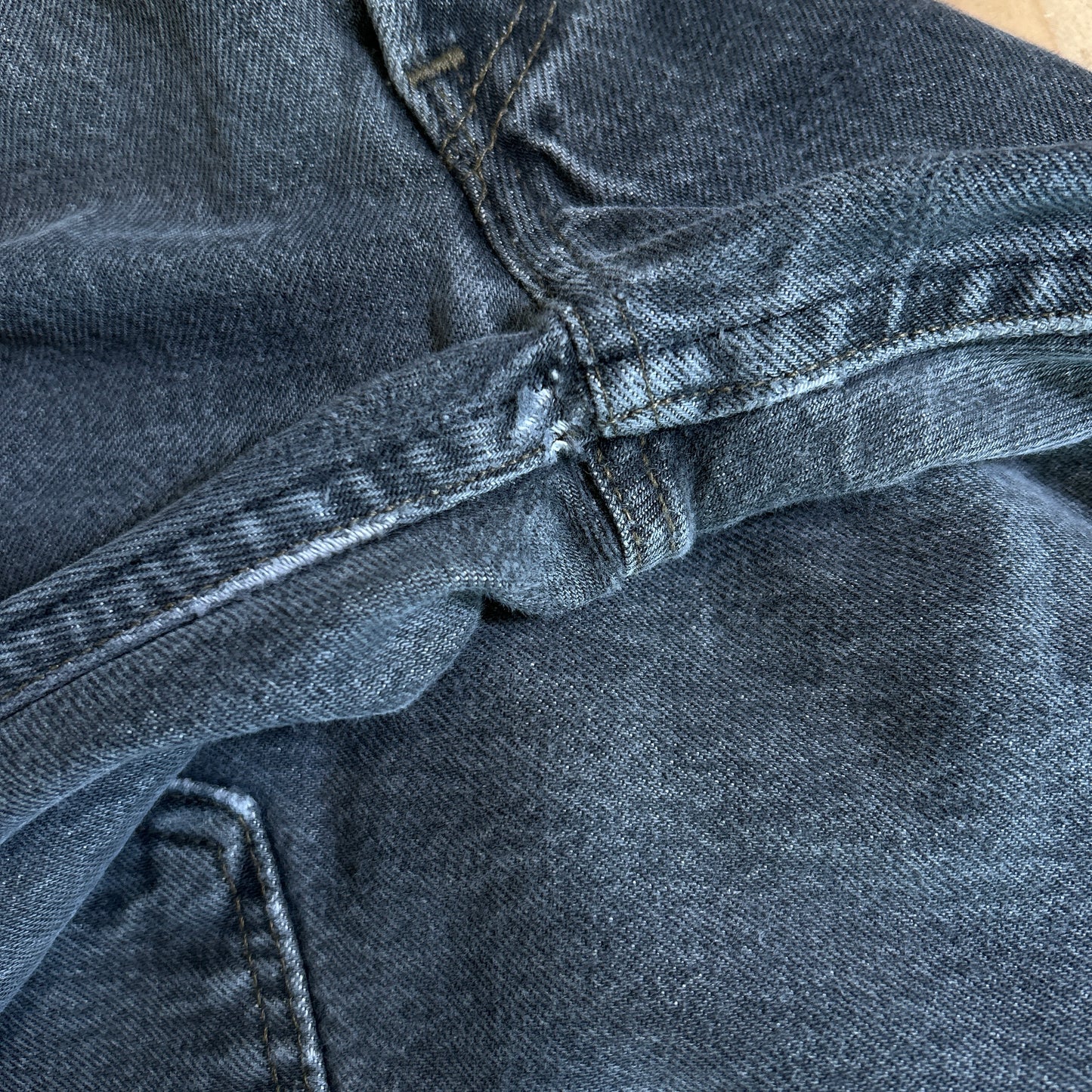 90's Levi's リーバイス 501-0658 先染め ブラックデニムパンツ USA製(38×30)/A9141P-SO