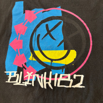 00's  M&O  BLINK182  スマイリープリント バンドTシャツ  黒  L /A7410T-SO