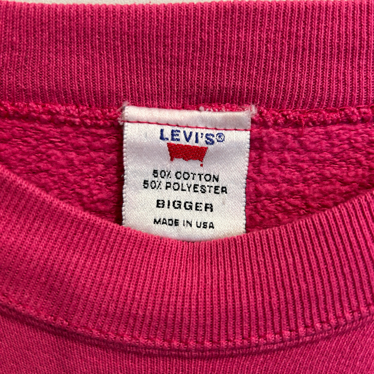 90's Levi's リーバイス 501 Button Your Fly ロゴスウェット ピンク (サイズ不明)/A2952S-SO
