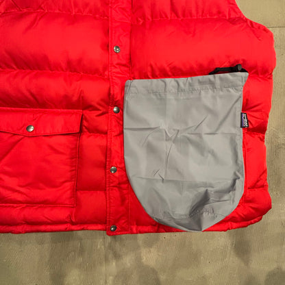 2011 (FA11) Patagonia パタゴニア スリングショット・ダウンベスト レッド × チャコール (XXL)/A9292V-SO