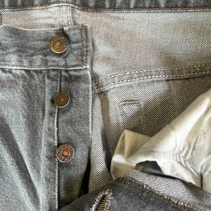 80's Levi's リーバイス 501-0658 先染め ブラックデニムパンツ (34×34)/A9142P-SO