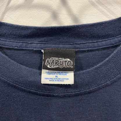 00's Naruto ナルト アニメ キャラクターTシャツ ネイビー(XL)/C1069T-SO