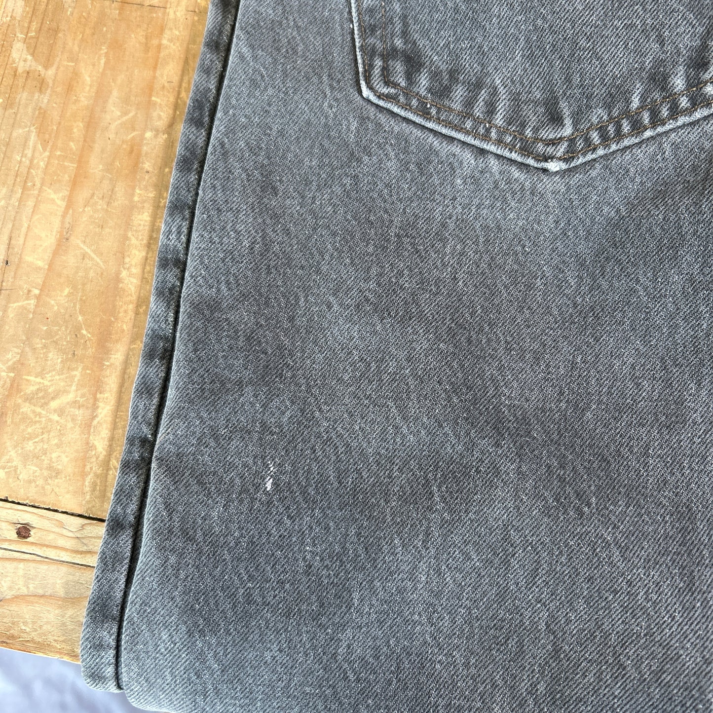 80's Levi's リーバイス 501-0658 先染め ブラックデニムパンツ (34×34)/A9142P-SO