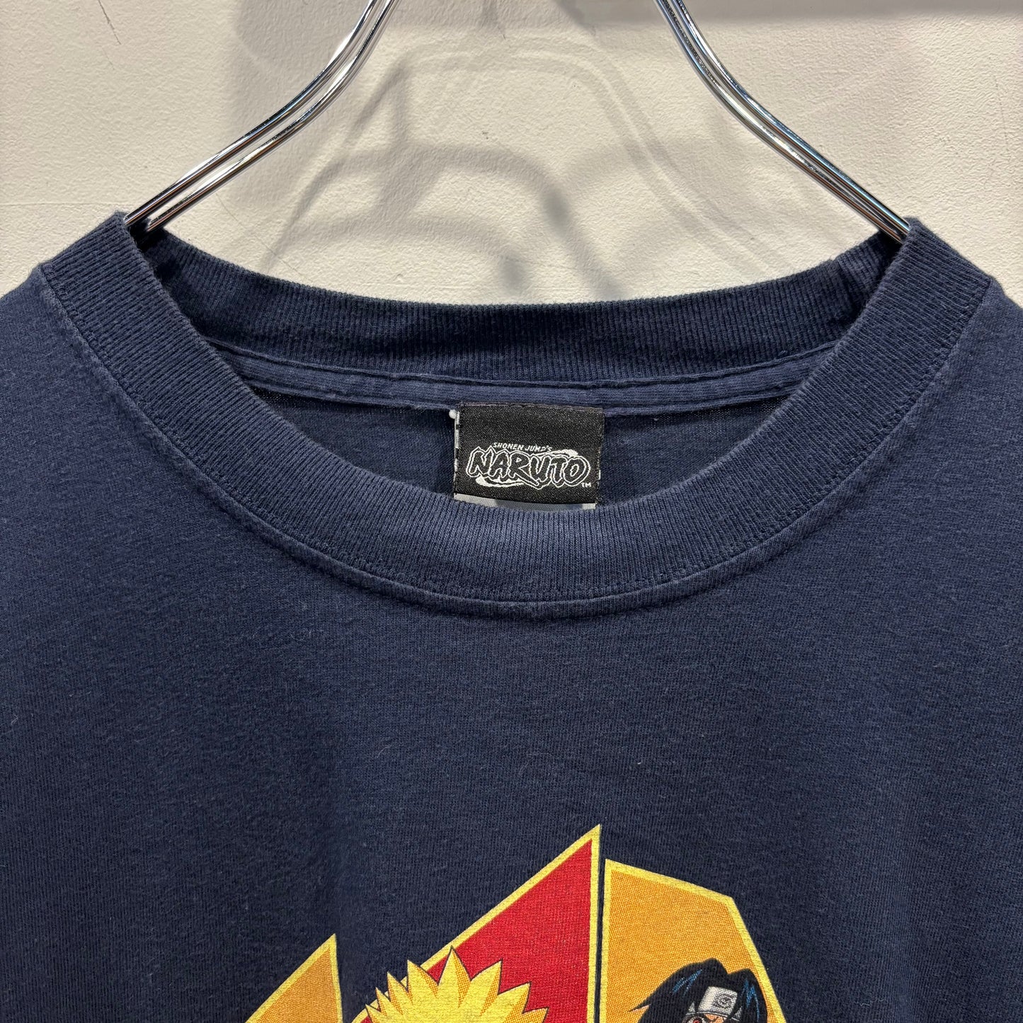 00's Naruto ナルト アニメ キャラクターTシャツ ネイビー(XL)/C1069T-SO