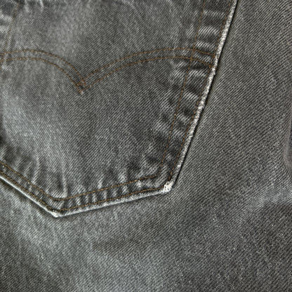 80's Levi's リーバイス 501-0658 先染め ブラックデニムパンツ (34×34)/A9142P-SO