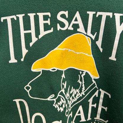 80's~ Hanes The Salty Dog Cafe スウェットシャツ 緑 (XL)/C0417S-SO