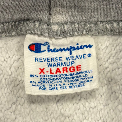 80's Champion チャンピオン Reverse Weave リバースウィーブ トリコタグ TULANE カレッジ スウェットフーディー パーカー  グレー (XL) /A7706R-SO