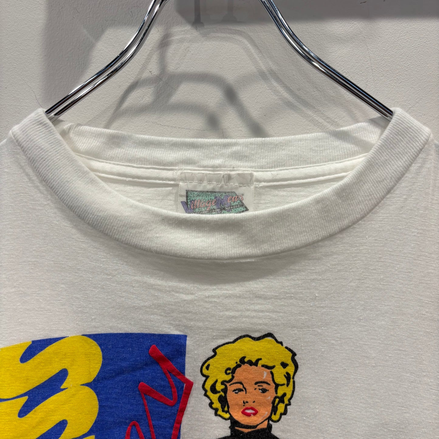 90's Dick Tracy ブレスレス・マホニー Madonna プロモーションTシャツ 白(XL)/B3050T-SO