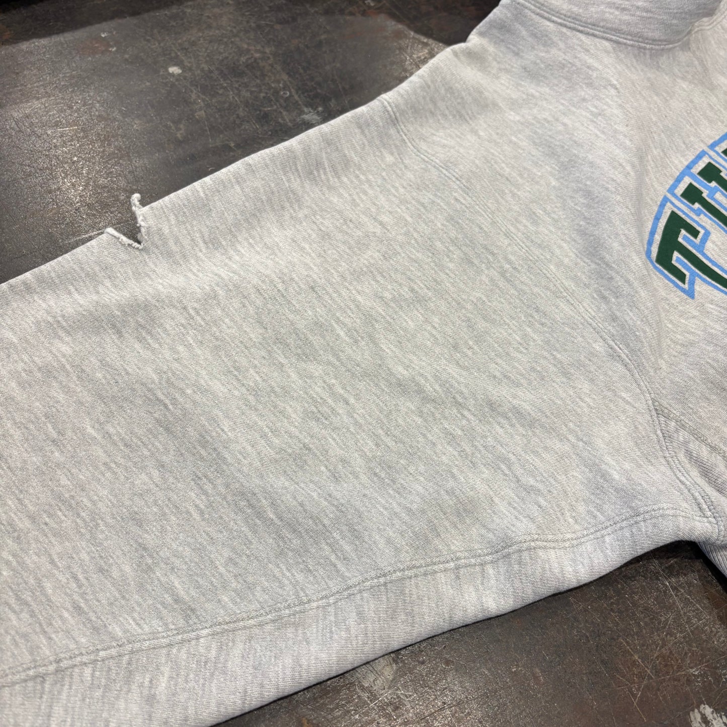80's Champion チャンピオン Reverse Weave リバースウィーブ トリコタグ TULANE カレッジ スウェットフーディー パーカー  グレー (XL) /A7706R-SO