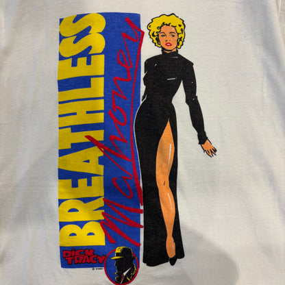 90's Dick Tracy ブレスレス・マホニー Madonna プロモーションTシャツ 白(XL)/B3050T-SO