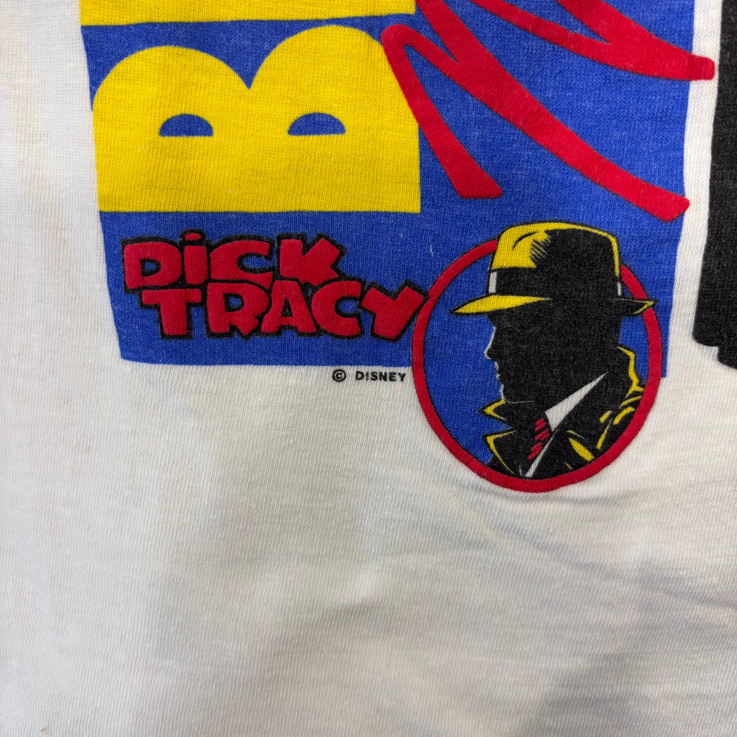 90's Dick Tracy ブレスレス・マホニー Madonna プロモーションTシャツ 白(XL)/B3050T-SO